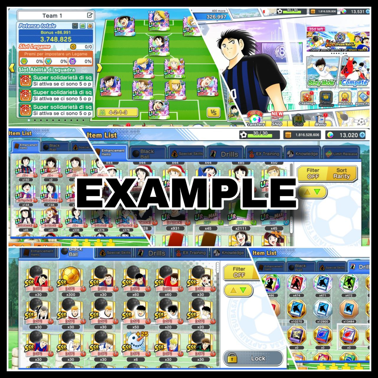 ⚽ Captain Tsubasa DT 10.200 DreamBalls FRESH Account ⚽