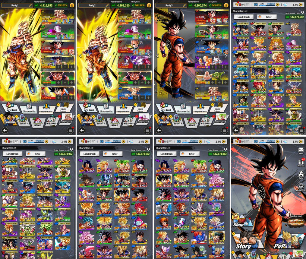 🔥14 STAR GOKU/VEGETA SAIYAN SAGA + UL GOKU 14 + FRIEZA HIGH STARS++🔥