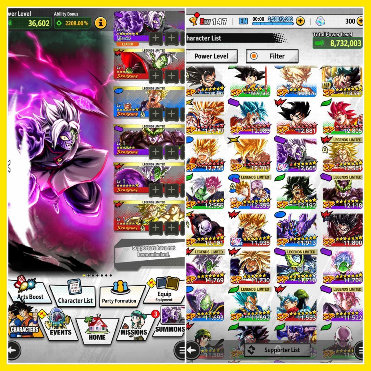 🔥DBL ULTRA FUSION CORR. ZAMASU 8⭐ + GREAT FUTURE TEAM🔥