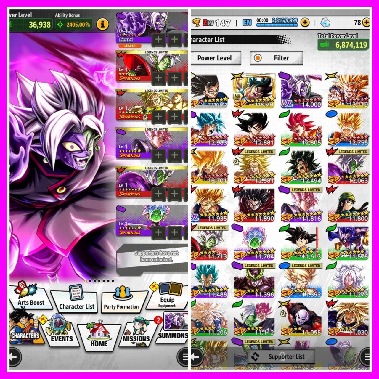 🔥DBL ULTRA FUSION CORR. ZAMASU 14 + GREAT TEAM⭐🔥