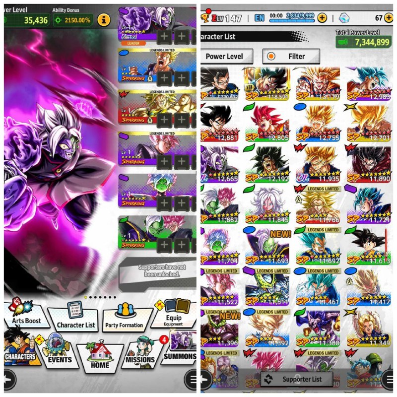🔥DBL ULTRA FUSION CORR. ZAMASU 8⭐ + GOOD FUTURE TEAM🔥