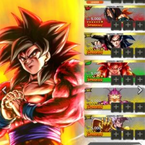 🔥DBL NEW UL GOKU SSJ4⭐+ GT TEAM⭐🔥