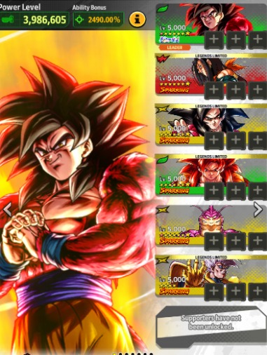 🔥DBL NEW UL GOKU SSJ4⭐+ GT TEAM⭐🔥
