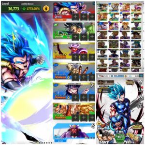 ⭐ANNY GOGETA BLU 14 STARS + FULL POWER BROLY 8 STARS + 10K CHRONO⭐ (A12)