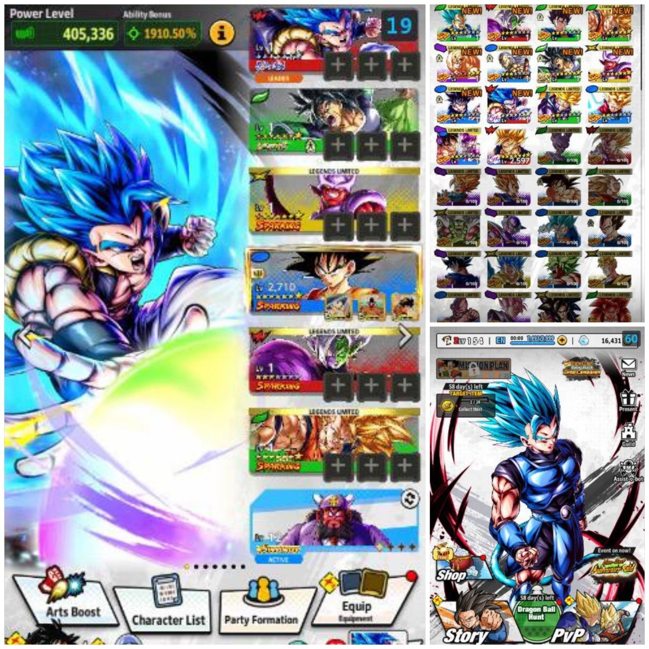 ⭐ANNY GOGETA BLU 14 STARS + FULL POWER BROLY 8 STARS + 16K CHRONO⭐ (A16)