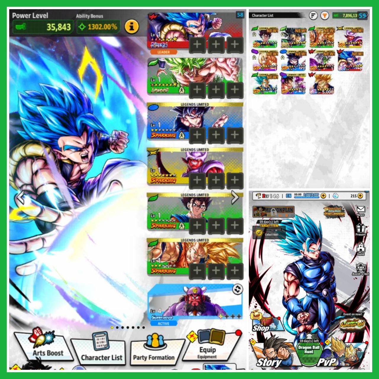 ⭐ANNY GOGETA BLU 10 STARS + FULL POWER BROLY 8 STARS⭐