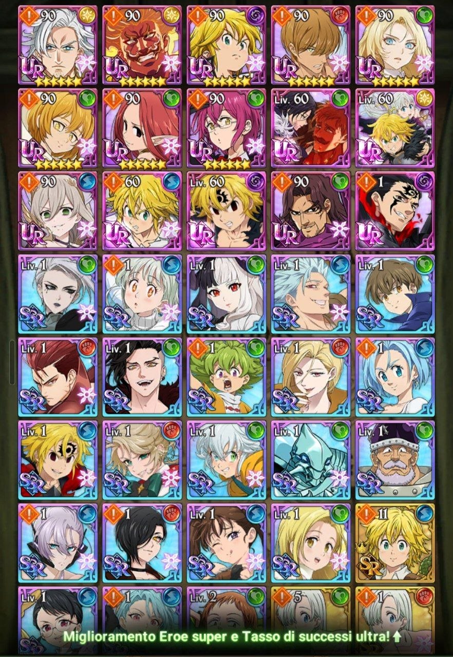 ๐ 7DS: GRAND CROSS ANNY MELIODAS + ESCANOR/MERLIN + MELIODAS/ELIZABETH ++ FRESH ๐